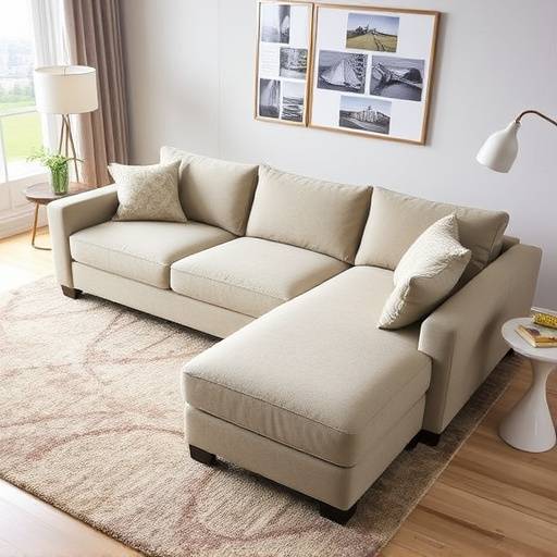 Image of the top-selling sofa - a sectional with chaise